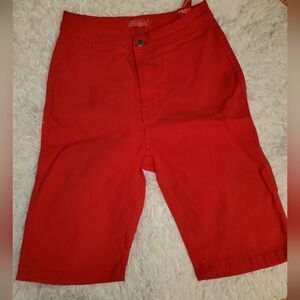 Girl's Red Casual Shorts